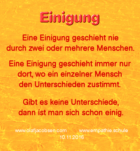 Einigung